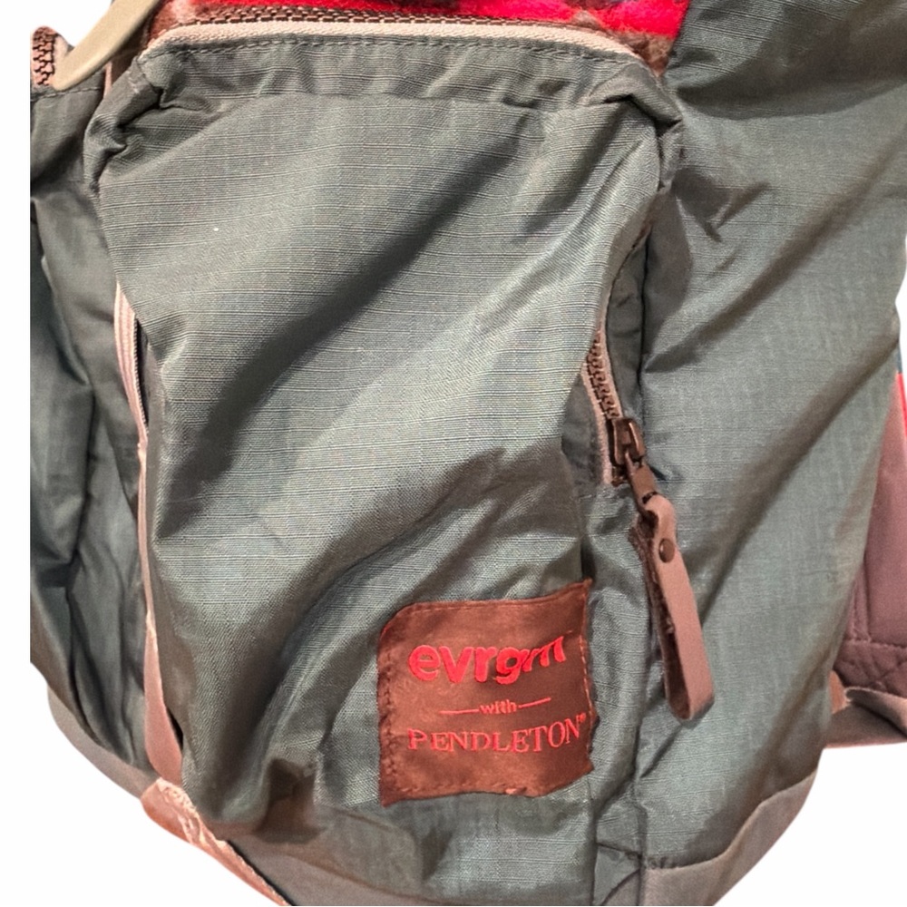 Pendleton EVRGRN Wool Nylon Backpack Western Teal - image 8